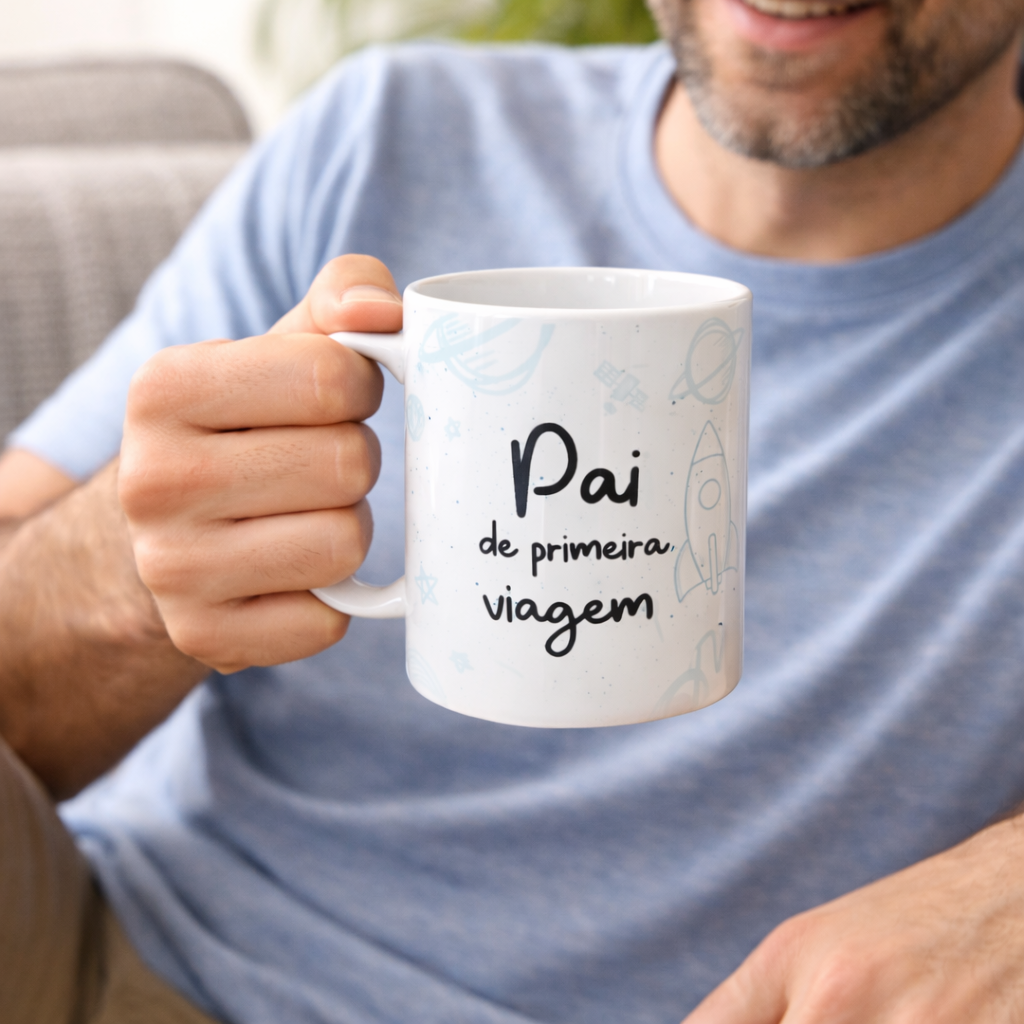 Caneca “Pai de primeira viagem”