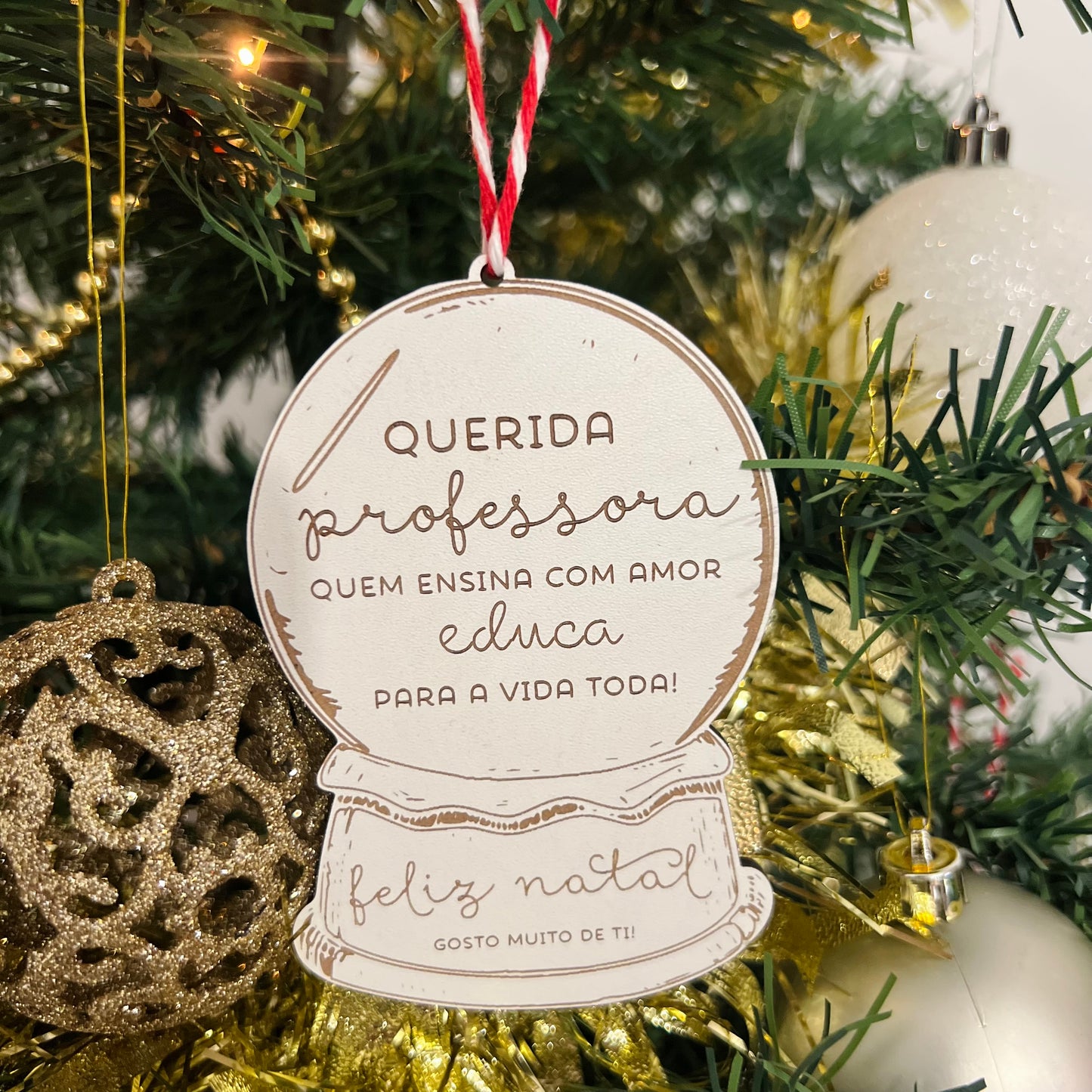 Pendente Natal Professora