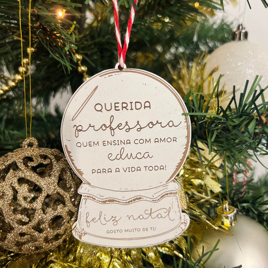 Pendente Natal Professora